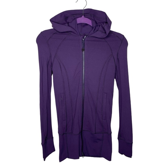 lululemon Daily Practice Jacket Deep Zinfandel Purple Sz 2 - Picture 7 of 16
